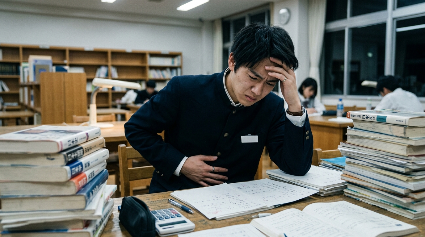 高校生がテスト前に体調が悪くなる原因を知ろう