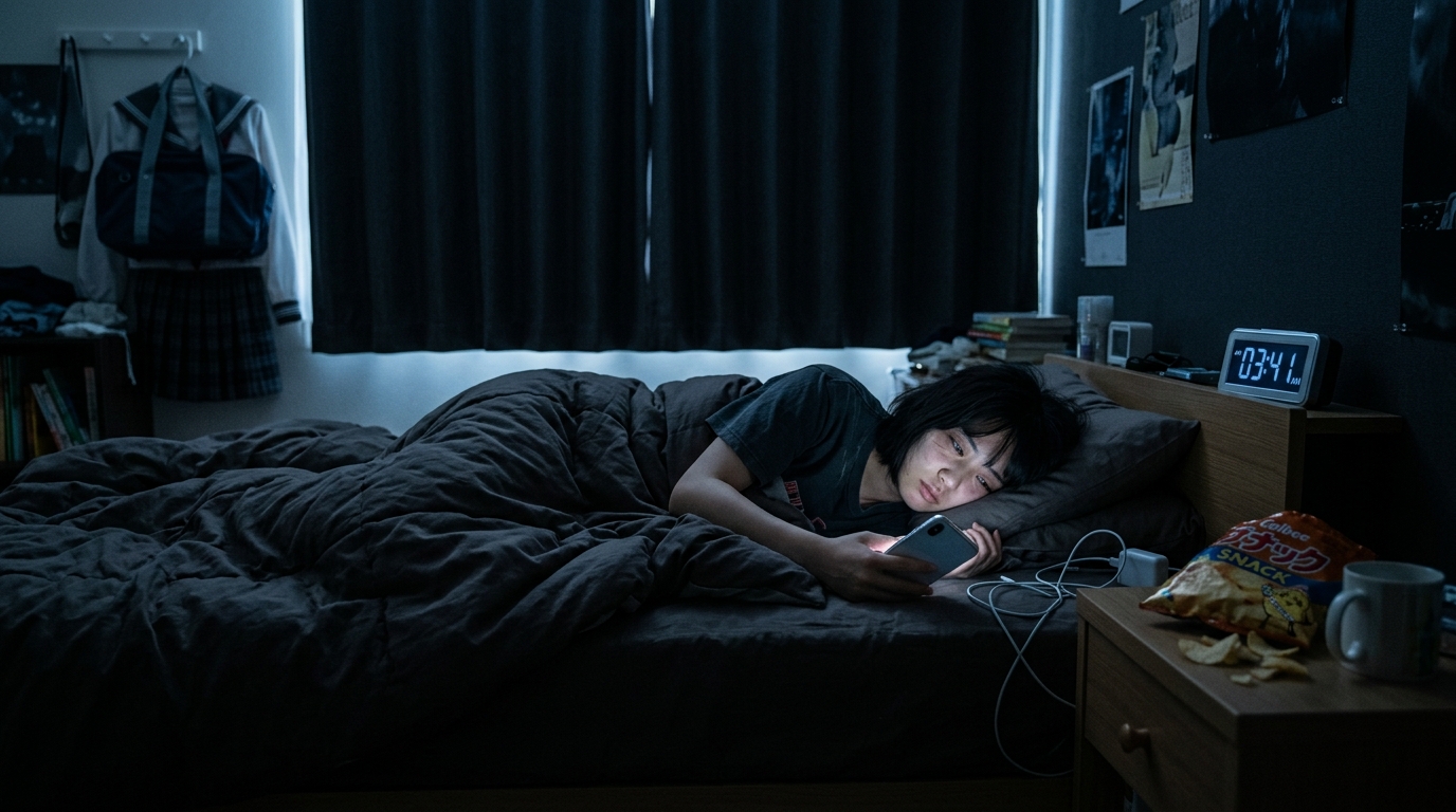 生活リズムの乱れが登校意欲を下げるしくみ