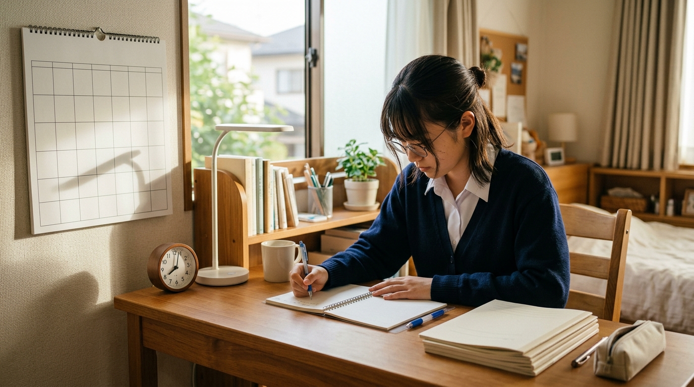 年間のレポート枚数と1日の学習目安