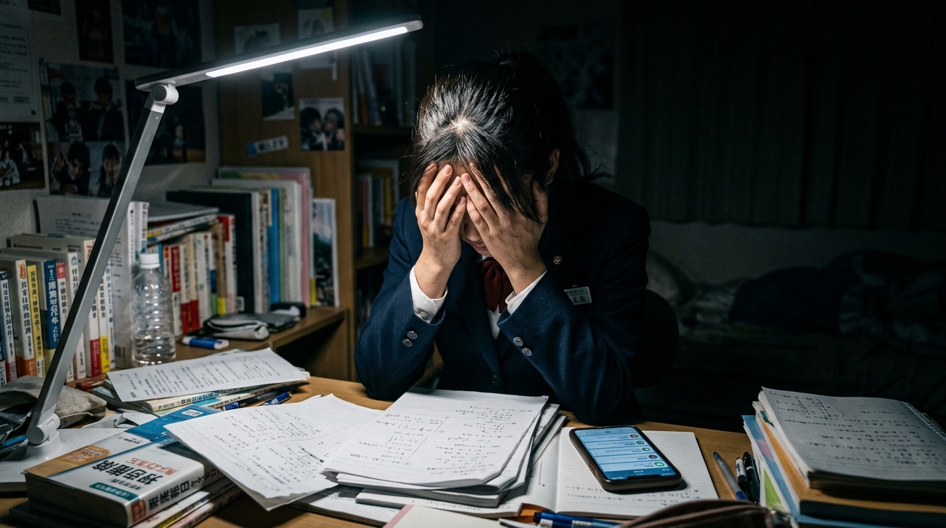 人間関係の不安や宿題の罪悪感が重なるとき