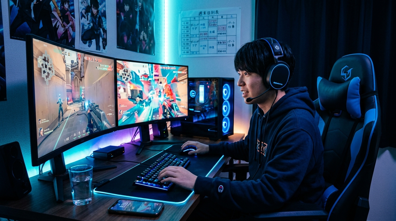 通信制高校のeスポーツ部活動とバイトの時間配分の仕方