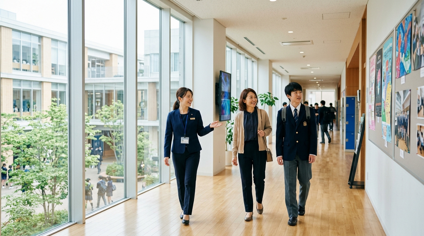 一緒に学校見学へ誘うことが最大の一手