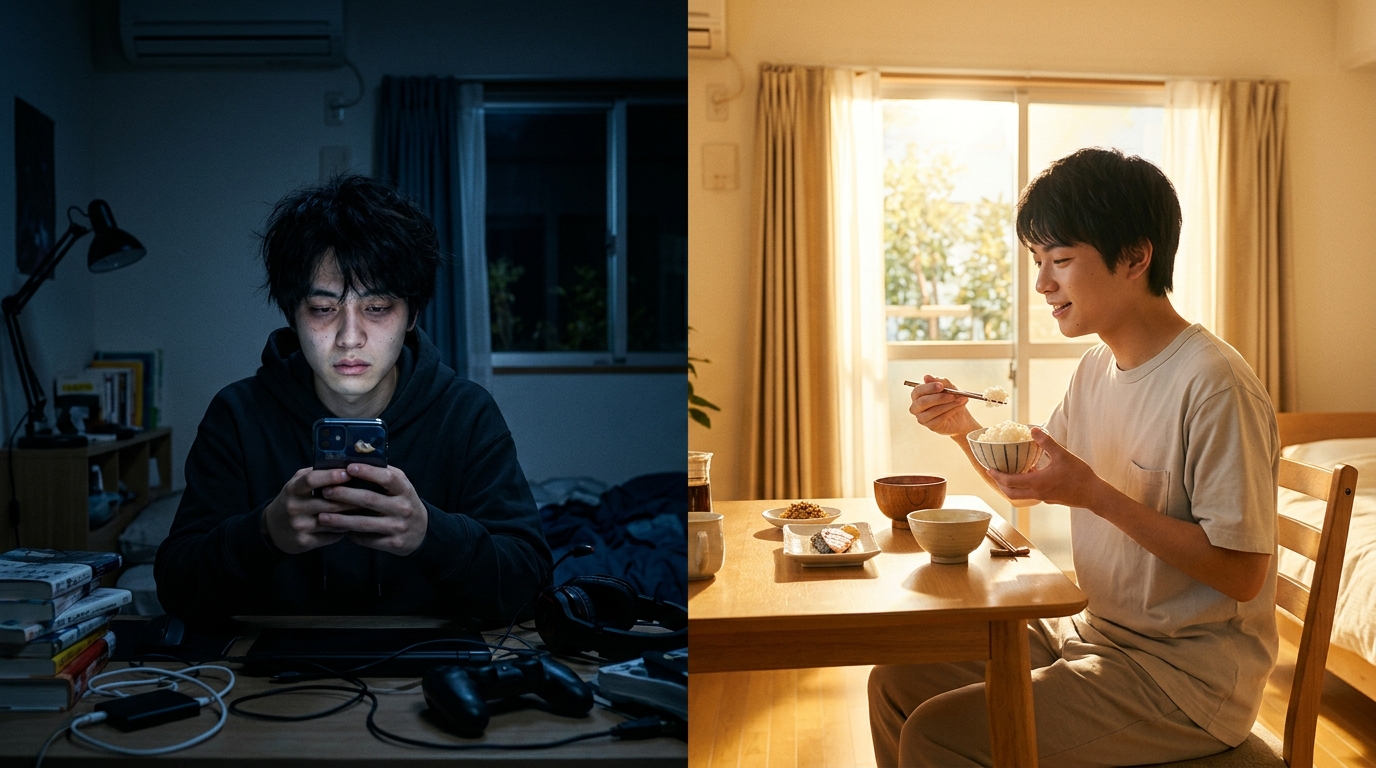 昼夜逆転や生活リズム崩壊のリスクと対策