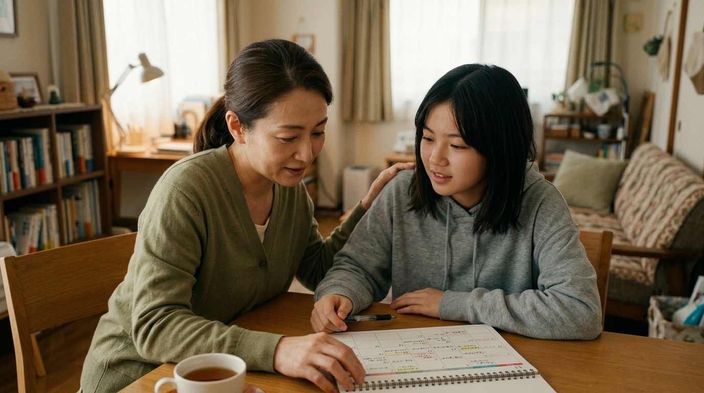 スクーリング頻度と子どもの状態の合わせ方