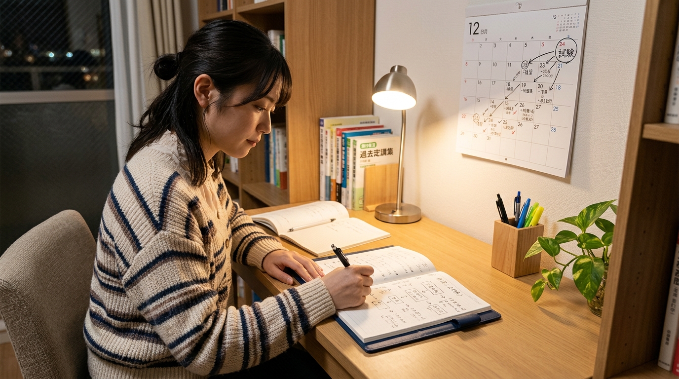 学習スケジュールの逆算法で計画を立てる