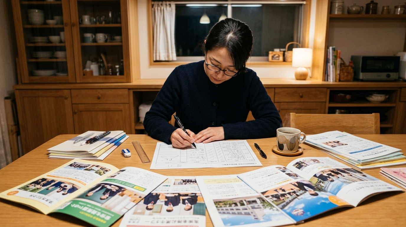 見学後に複数校を比較する記録の作り方